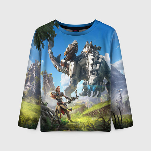 Детский лонгслив HORIZON ZERO DAWN / 3D-принт – фото 1