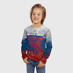 Лонгслив детский Russia my roots, цвет: 3D-принт — фото 2