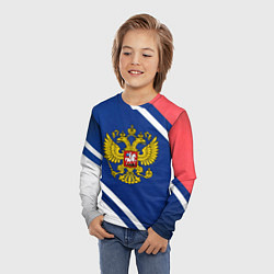 Лонгслив детский RUSSIA SPORT, цвет: 3D-принт — фото 2