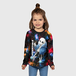 Лонгслив детский UNDERTALE АНДЕРТЕЙЛ, цвет: 3D-принт — фото 2