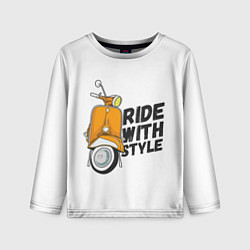 Детский лонгслив RIDE WITH STYLE Z