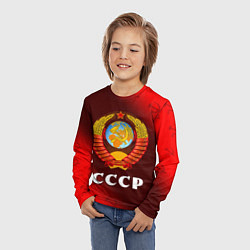 Лонгслив детский СССР USSR, цвет: 3D-принт — фото 2