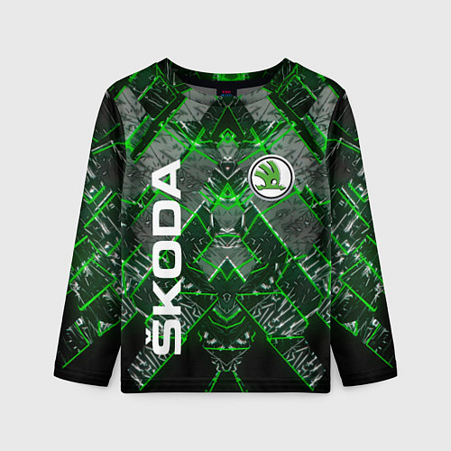 Детский лонгслив SKODA / 3D-принт – фото 1