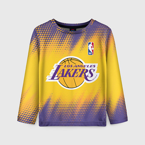 Детский лонгслив Los Angeles Lakers / 3D-принт – фото 1