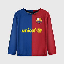 Лонгслив детский Форма Barcelona Messi, цвет: 3D-принт
