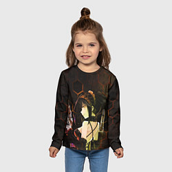 Лонгслив детский Куруми Токисаки, цвет: 3D-принт — фото 2