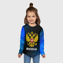Лонгслив детский RUSSIA РОССИЯ, цвет: 3D-принт — фото 2
