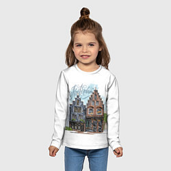 Лонгслив детский Амстердам, цвет: 3D-принт — фото 2