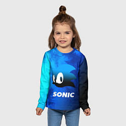 Лонгслив детский СОНИК SONIC, цвет: 3D-принт — фото 2