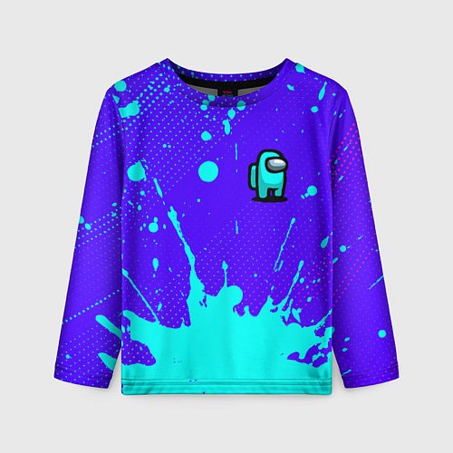 Детский лонгслив AMONG US АМОНГ АС / 3D-принт – фото 1