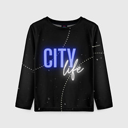 Лонгслив детский City life, цвет: 3D-принт