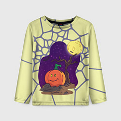 Лонгслив детский Halloween Мозайка, цвет: 3D-принт