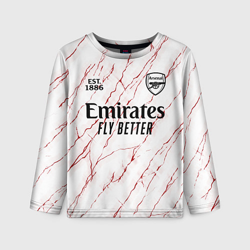Детский лонгслив ARSENAL 2021 - ГОСТЕВАЯ / 3D-принт – фото 1