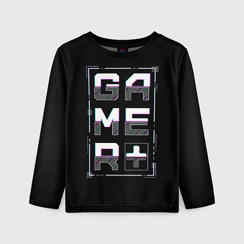 Детский лонгслив Gamer / 3D-принт – фото 1