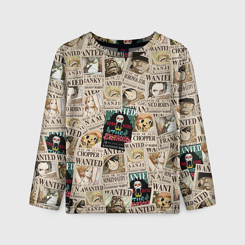 Детский лонгслив Ван пис / 3D-принт – фото 1