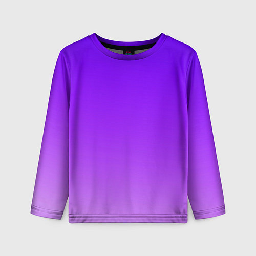 Детский лонгслив Фиолетовый космос / 3D-принт – фото 1