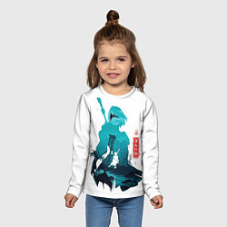 Лонгслив детский NIER AUTOMATA 2B, цвет: 3D-принт — фото 2