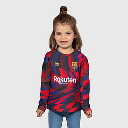 Лонгслив детский FC Barcelona La Liga Pre-Match 202122, цвет: 3D-принт — фото 2