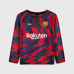 Лонгслив детский FC Barcelona La Liga Pre-Match 202122, цвет: 3D-принт