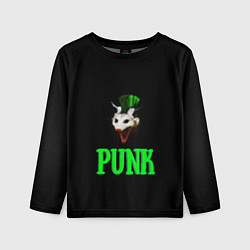 Лонгслив детский Punky trashcat, цвет: 3D-принт