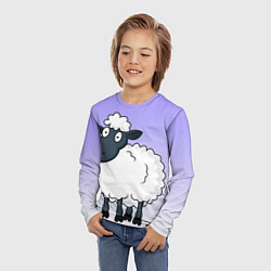 Лонгслив детский Нарисованный милый барашек, цвет: 3D-принт — фото 2