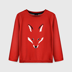 Лонгслив детский Fox minimalism, цвет: 3D-принт