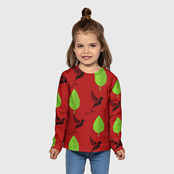 Лонгслив детский Питца, цвет: 3D-принт — фото 2