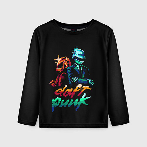 Детский лонгслив Daft Punk / 3D-принт – фото 1