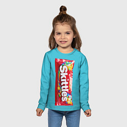 Лонгслив детский Skittles original, цвет: 3D-принт — фото 2