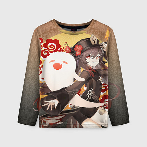 Детский лонгслив GENSHIN IMPACT HU TAO / 3D-принт – фото 1