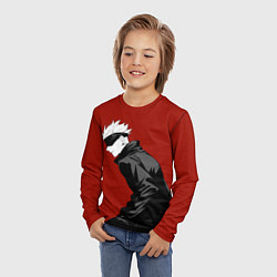 Лонгслив детский Годжо Магическая Битва арт02, цвет: 3D-принт — фото 2