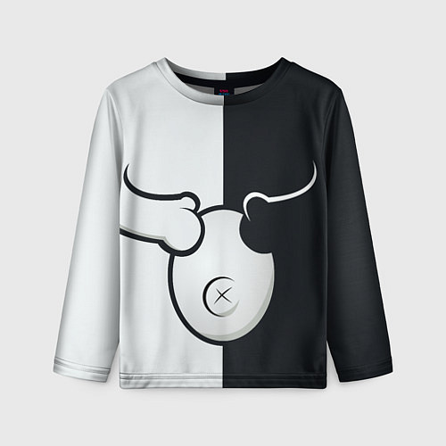 Детский лонгслив MONOKUMA МОНОКУМА / 3D-принт – фото 1