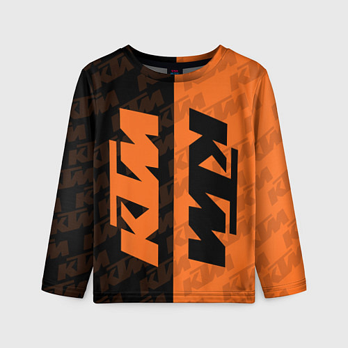 Детский лонгслив KTM КТМ Z / 3D-принт – фото 1