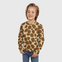 Лонгслив детский Шкура жирафа, цвет: 3D-принт — фото 2