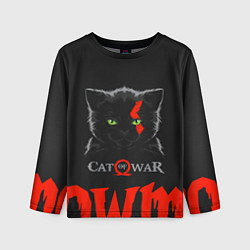 Лонгслив детский Cat of war, цвет: 3D-принт