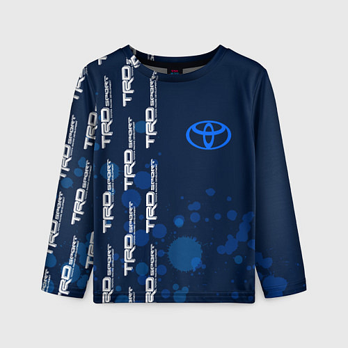 Детский лонгслив Toyota - Paint Pattern on left / 3D-принт – фото 1
