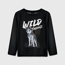 Лонгслив детский Wild Things, цвет: 3D-принт