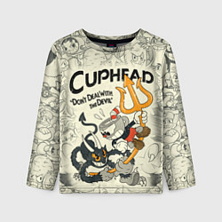 Детский лонгслив Cuphead and Devil