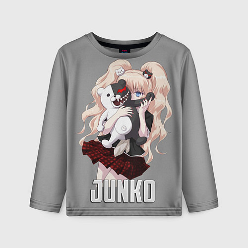 Детский лонгслив MONOKUMA JUNKO / 3D-принт – фото 1