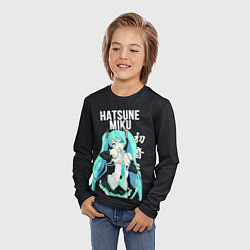 Лонгслив детский Hatsune Miku Хацунэ Мику, цвет: 3D-принт — фото 2