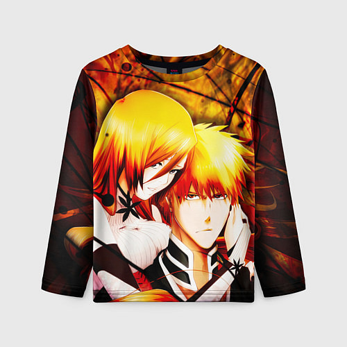 Детский лонгслив Ичиго Куросаки и Орихиме Иноуэ / 3D-принт – фото 1