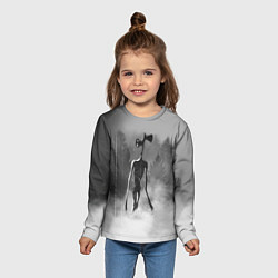 Лонгслив детский Сиреноголовый в Лесу, цвет: 3D-принт — фото 2