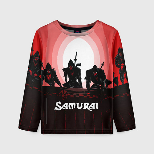 Детский лонгслив CYBERPUNK SAMURAI 2077 / 3D-принт – фото 1