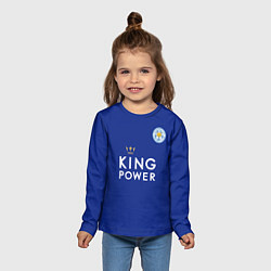 Лонгслив детский №9 Leicester City, цвет: 3D-принт — фото 2