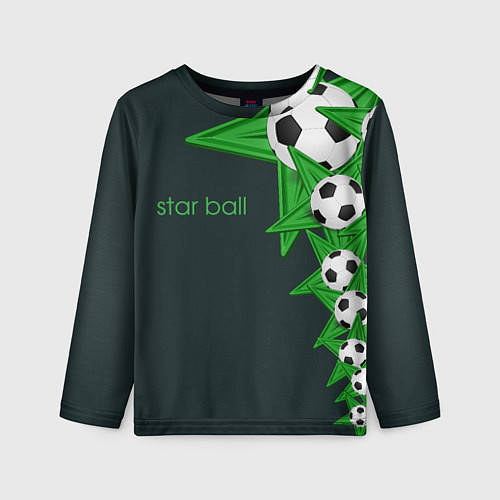 Детский лонгслив Star ball / 3D-принт – фото 1