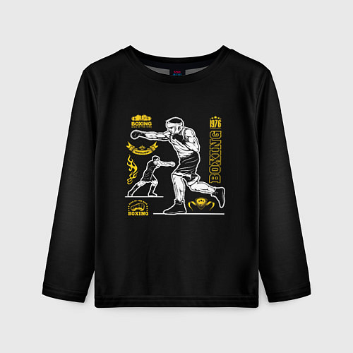 Детский лонгслив BOXING / 3D-принт – фото 1
