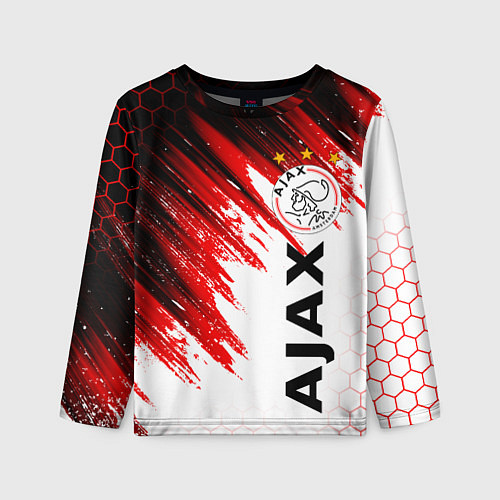 Детский лонгслив FC AJAX AMSTERDAM ФК АЯКС / 3D-принт – фото 1