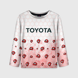 Лонгслив детский Тойота - Racing Паттерн, цвет: 3D-принт