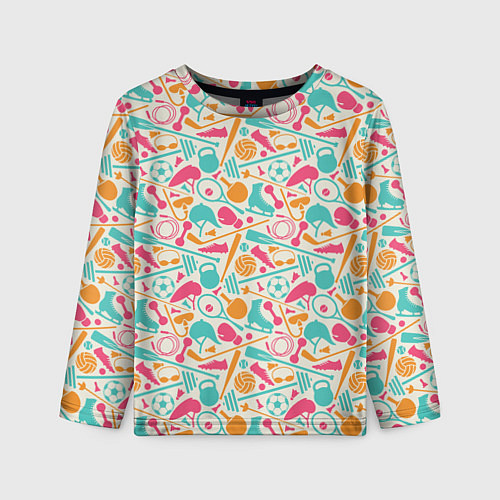 Детский лонгслив Спорт / 3D-принт – фото 1