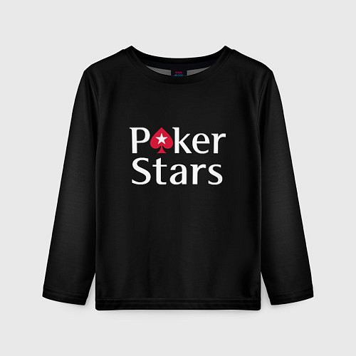 Детский лонгслив Poker Stars / 3D-принт – фото 1